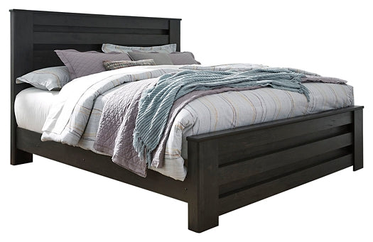 Brinxton King Panel Bed with Mirrored Dresser Rent Wise Rent To Own Jacksonville, Florida