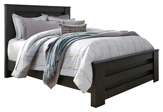 Brinxton Queen Panel Bed with Mirrored Dresser and 2 Nightstands Rent Wise Rent To Own Jacksonville, Florida