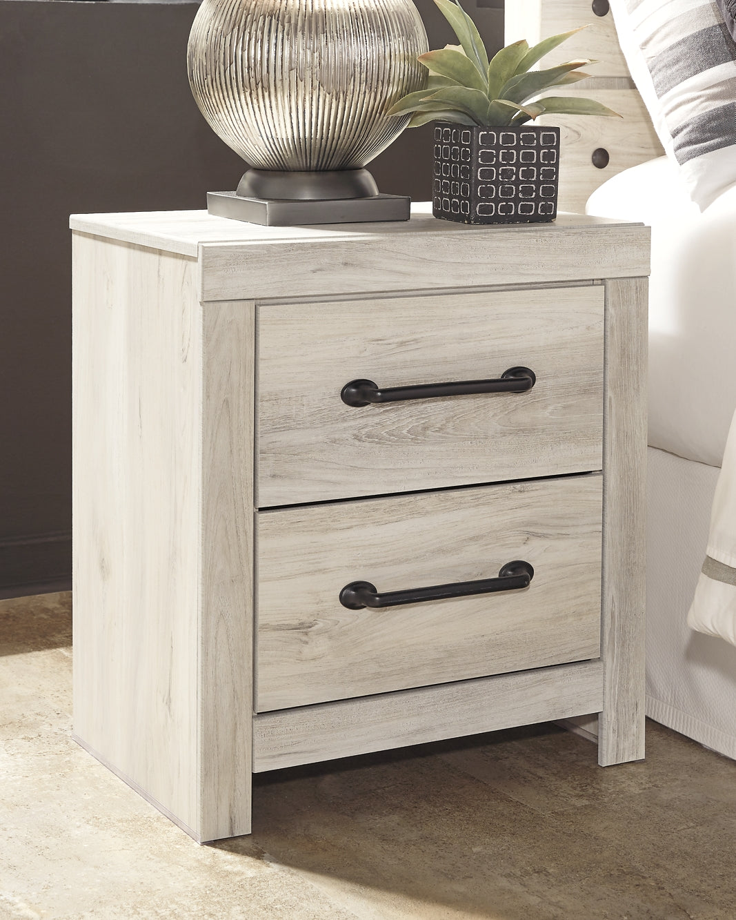 Cambeck King/California King Upholstered Panel Headboard with Mirrored Dresser, Chest and 2 Nightstands Rent Wise Rent To Own Jacksonville, Florida