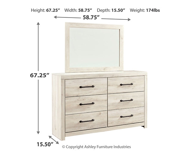 Cambeck King Upholstered Panel Bed with Mirrored Dresser and 2 Nightstands Rent Wise Rent To Own Jacksonville, Florida