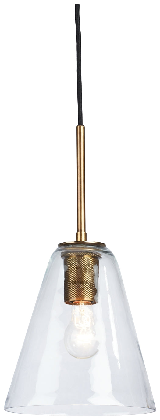 Collbrook Glass Pendant Light (1/CN) Rent Wise Rent To Own Jacksonville, Florida