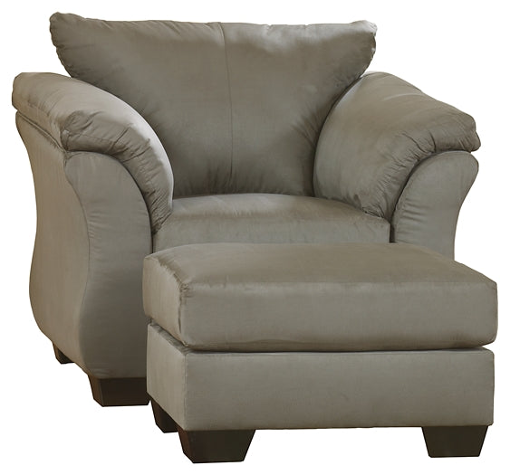 Darcy Chair and Ottoman Rent Wise Rent To Own Jacksonville, Florida