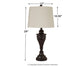 Darlita Metal Table Lamp (2/CN) Rent Wise Rent To Own Jacksonville, Florida