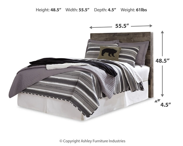 Derekson Full Panel Headboard with Mirrored Dresser, Chest and 2 Nightstands Rent Wise Rent To Own Jacksonville, Florida