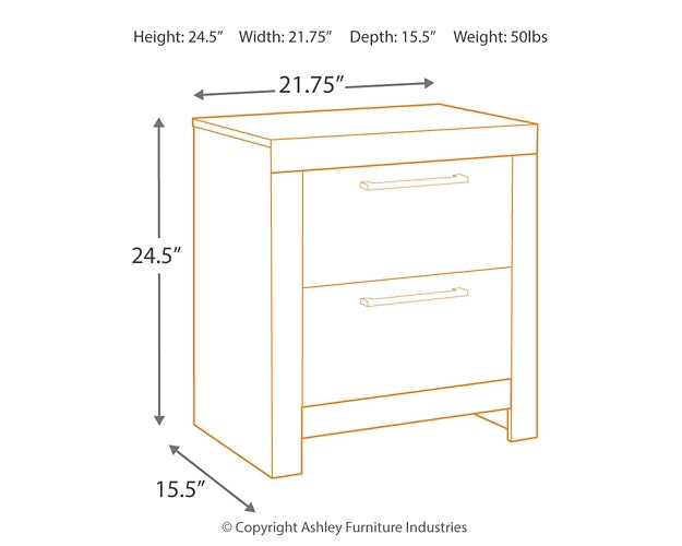 Derekson King Panel Bed with 2 Storage Drawers with Mirrored Dresser and Nightstand Rent Wise Rent To Own Jacksonville, Florida