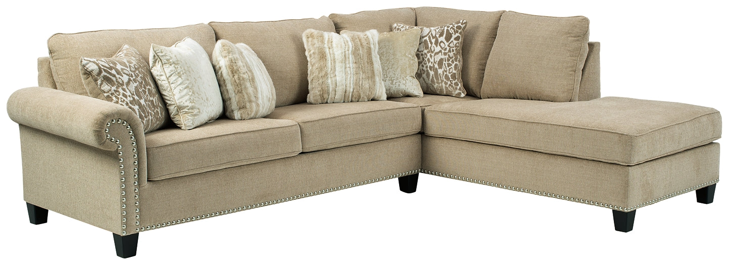 Dovemont 2-Piece Sectional with Chair and Ottoman Rent Wise Rent To Own Jacksonville, Florida