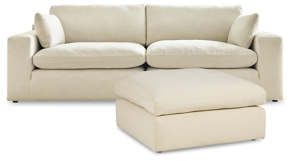 Elyza 2-Piece Sectional with Ottoman Rent Wise Rent To Own Jacksonville, Florida