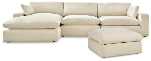 Elyza 3-Piece Sectional with Ottoman Rent Wise Rent To Own Jacksonville, Florida