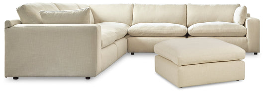 Elyza 5-Piece Sectional with Ottoman Rent Wise Rent To Own Jacksonville, Florida