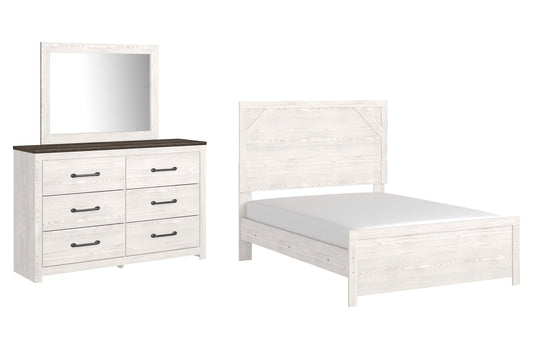 Gerridan Full Panel Bed with Mirrored Dresser Rent Wise Rent To Own Jacksonville, Florida