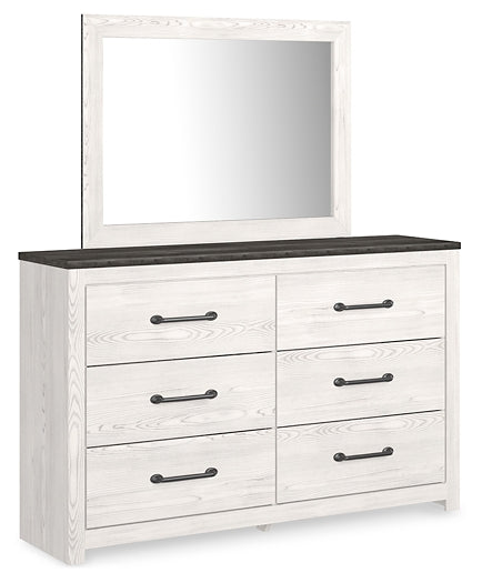 Gerridan King Panel Bed with Mirrored Dresser and Nightstand Rent Wise Rent To Own Jacksonville, Florida