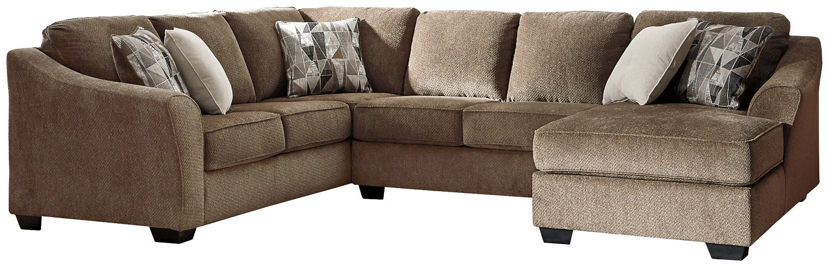 Graftin 3-Piece Sectional with Chaise Rent Wise Rent To Own Jacksonville, Florida