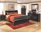 Huey Vineyard Queen Sleigh Bed with Mirrored Dresser, Chest and Nightstand Rent Wise Rent To Own Jacksonville, Florida