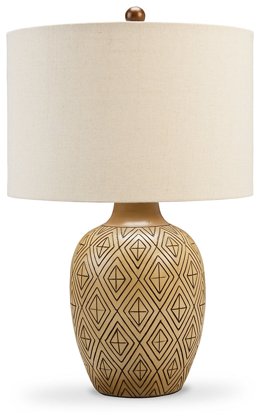 Jairgan Poly Table Lamp (2/CN) Rent Wise Rent To Own Jacksonville, Florida