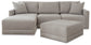 Katany 3-Piece Sectional with Ottoman Rent Wise Rent To Own Jacksonville, Florida