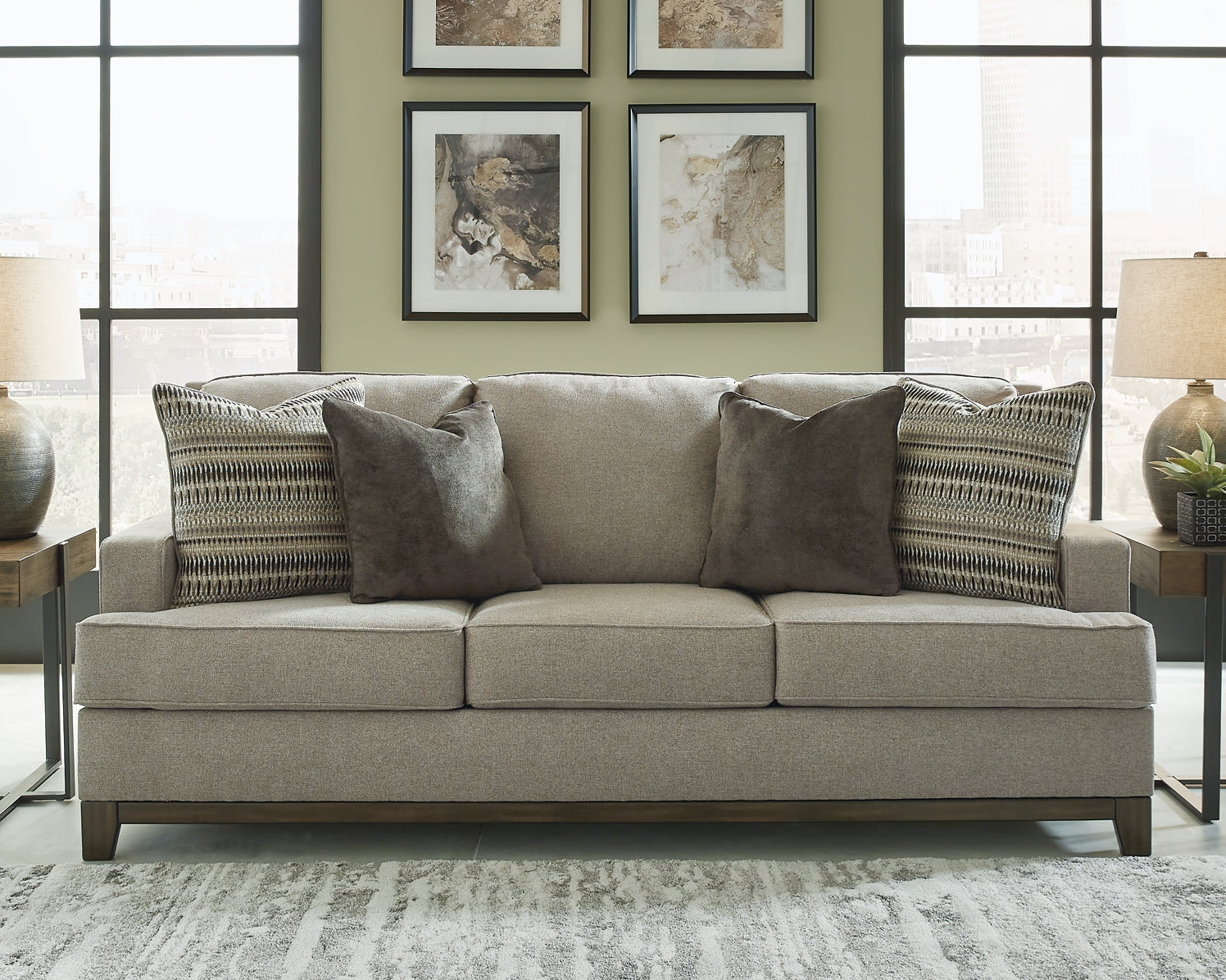 Kaywood Sofa, Loveseat, Chair and Ottoman Rent Wise Rent To Own Jacksonville, Florida