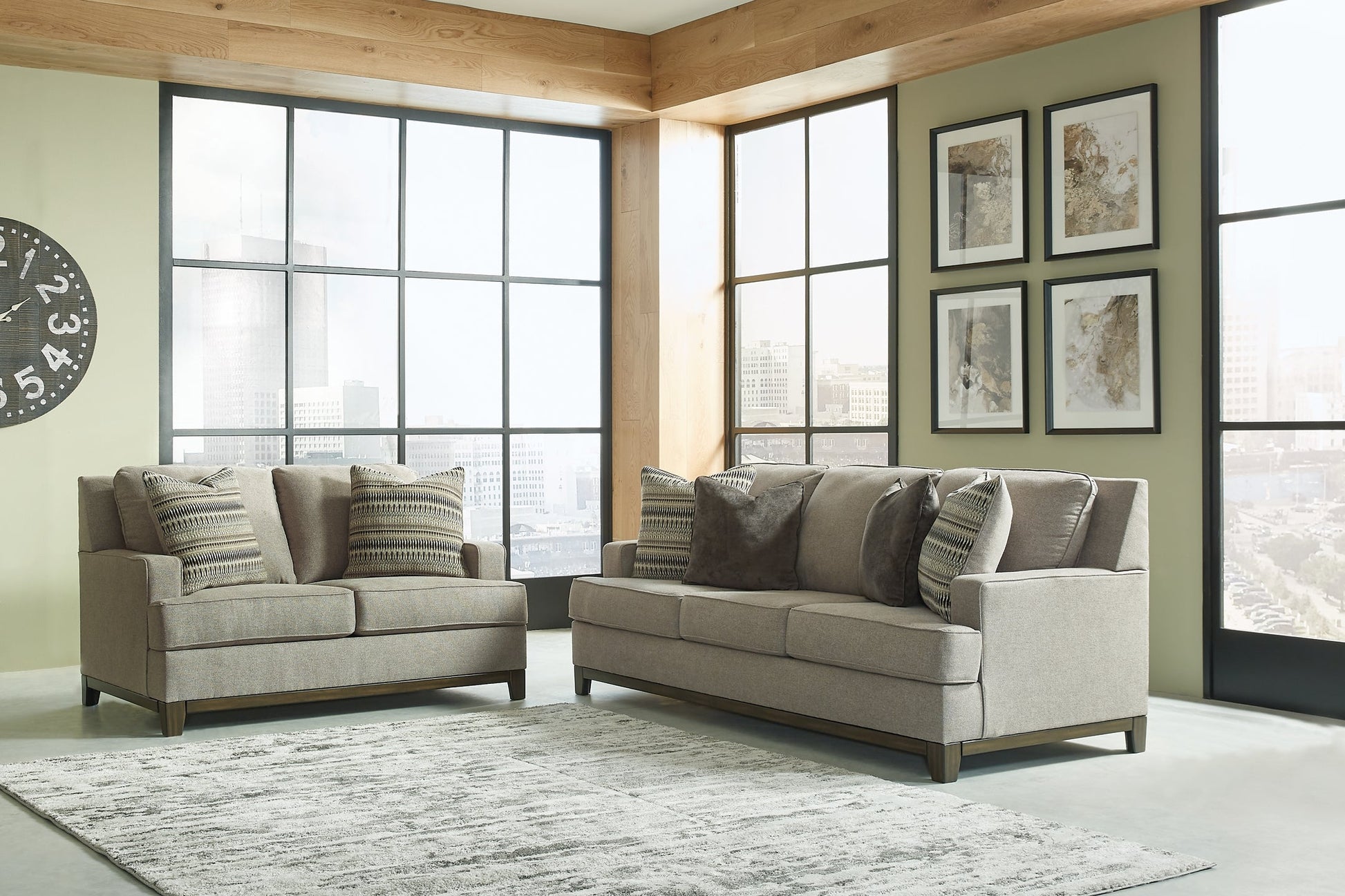 Kaywood Sofa and Loveseat Rent Wise Rent To Own Jacksonville, Florida