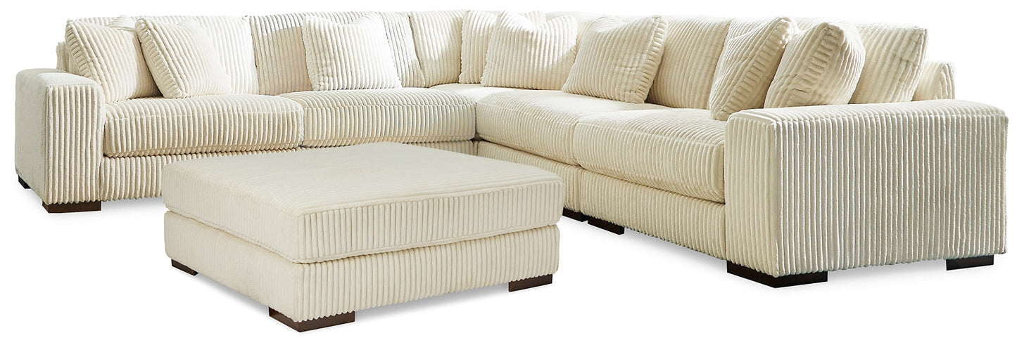 Lindyn 5-Piece Sectional with Ottoman Rent Wise Rent To Own Jacksonville, Florida