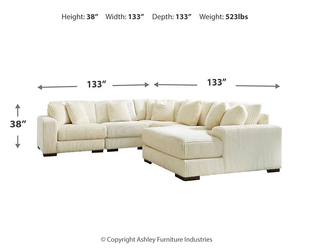 Lindyn 5-Piece Sectional with Ottoman Rent Wise Rent To Own Jacksonville, Florida