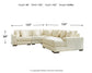 Lindyn 5-Piece Sectional with Ottoman Rent Wise Rent To Own Jacksonville, Florida