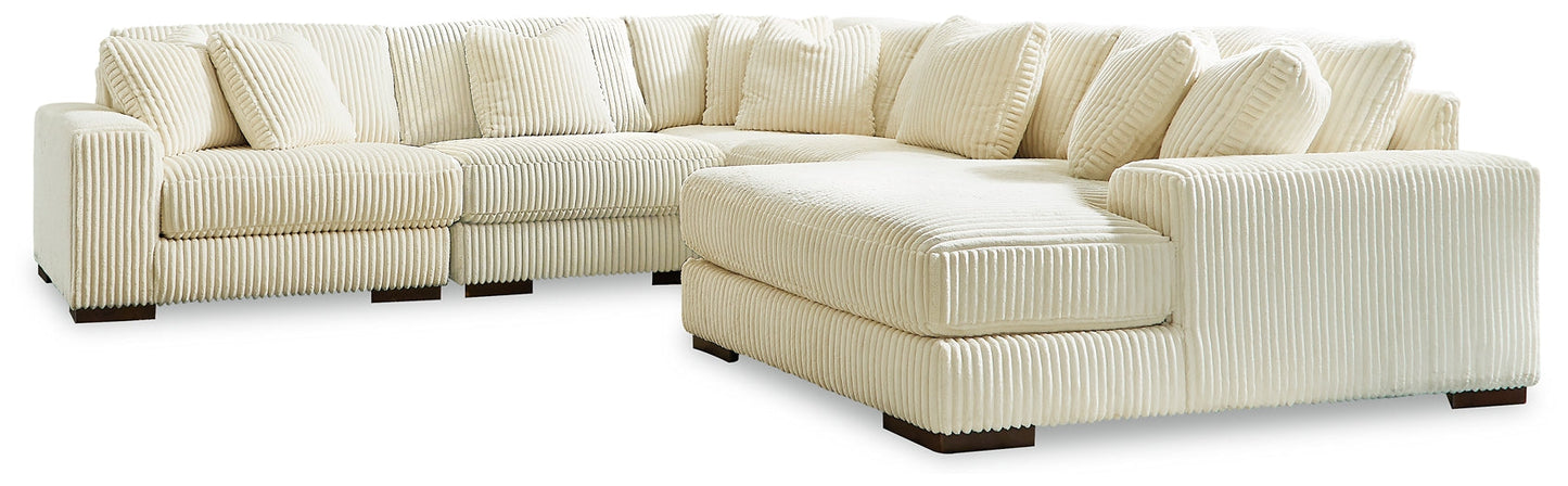 Lindyn 5-Piece Sectional with Ottoman Rent Wise Rent To Own Jacksonville, Florida