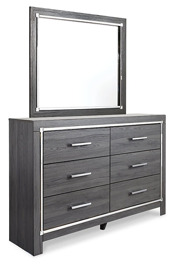 Lodanna Full Upholstered Panel Headboard with Mirrored Dresser Rent Wise Rent To Own Jacksonville, Florida