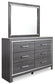 Lodanna King Panel Bed with 2 Storage Drawers with Mirrored Dresser and 2 Nightstands Rent Wise Rent To Own Jacksonville, Florida