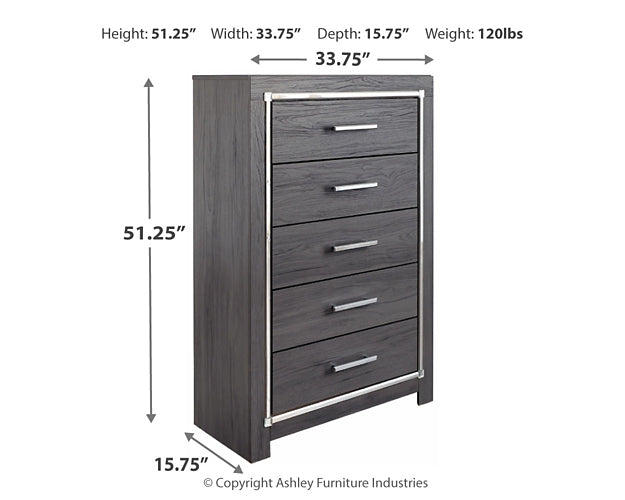 Lodanna Queen Panel Bed with Mirrored Dresser and Chest Rent Wise Rent To Own Jacksonville, Florida