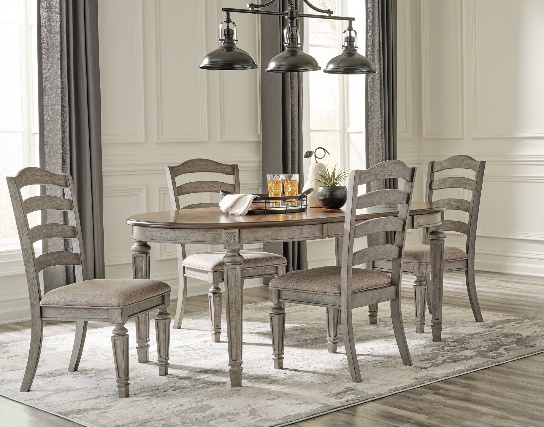 Lodenbay Dining Table and 4 Chairs with Storage Rent Wise Rent To Own Jacksonville, Florida