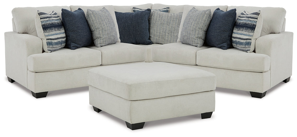 Lowder 3-Piece Sectional with Ottoman Rent Wise Rent To Own Jacksonville, Florida