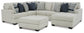 Lowder 4-Piece Sectional with Ottoman Rent Wise Rent To Own Jacksonville, Florida