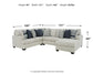 Lowder 4-Piece Sectional with Ottoman Rent Wise Rent To Own Jacksonville, Florida