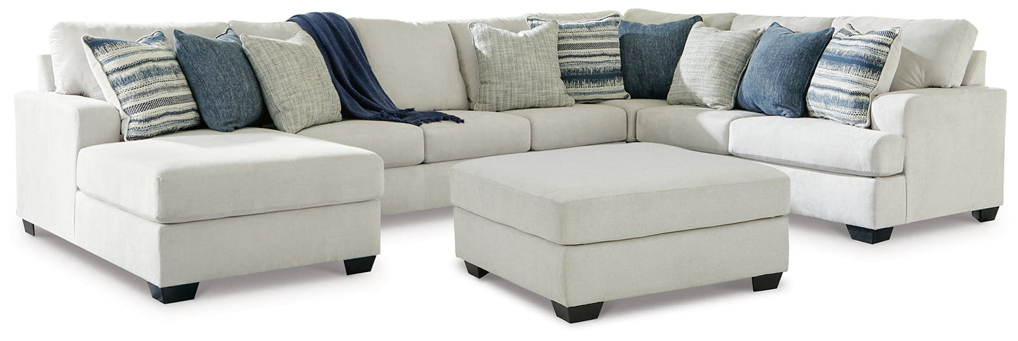 Lowder 4-Piece Sectional with Ottoman Rent Wise Rent To Own Jacksonville, Florida