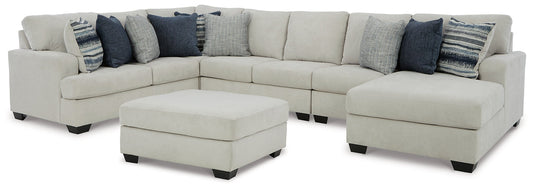 Lowder 5-Piece Sectional with Ottoman Rent Wise Rent To Own Jacksonville, Florida