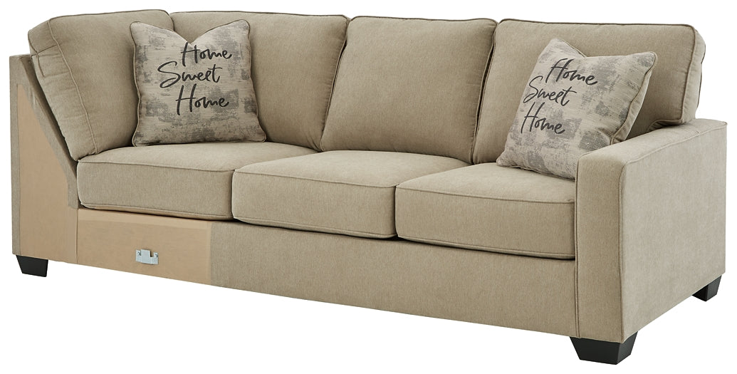 Lucina 2-Piece Sectional with Ottoman Rent Wise Rent To Own Jacksonville, Florida