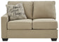 Lucina 2-Piece Sectional with Ottoman Rent Wise Rent To Own Jacksonville, Florida