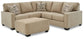 Lucina 2-Piece Sectional with Ottoman Rent Wise Rent To Own Jacksonville, Florida