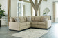 Lucina 2-Piece Sectional with Ottoman Rent Wise Rent To Own Jacksonville, Florida