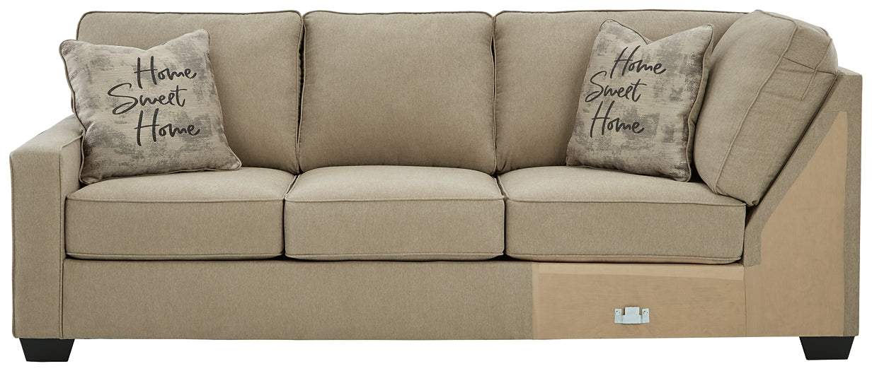 Lucina 3-Piece Sectional with Ottoman Rent Wise Rent To Own Jacksonville, Florida