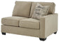 Lucina 3-Piece Sectional with Ottoman Rent Wise Rent To Own Jacksonville, Florida