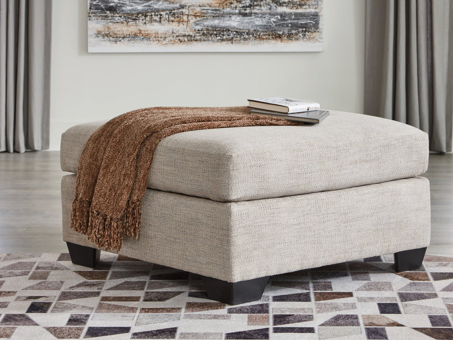 Mahoney Oversized Accent Ottoman Rent Wise Rent To Own Jacksonville, Florida