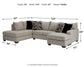 Megginson 2-Piece Sectional with Chair and Ottoman Rent Wise Rent To Own Jacksonville, Florida