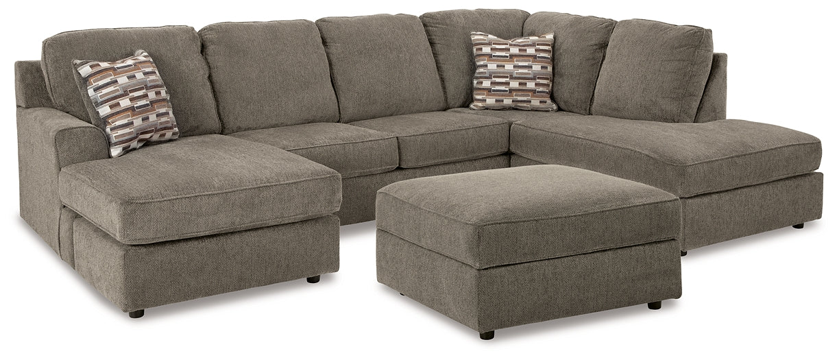 O'Phannon 2-Piece Sectional with Ottoman Rent Wise Rent To Own Jacksonville, Florida