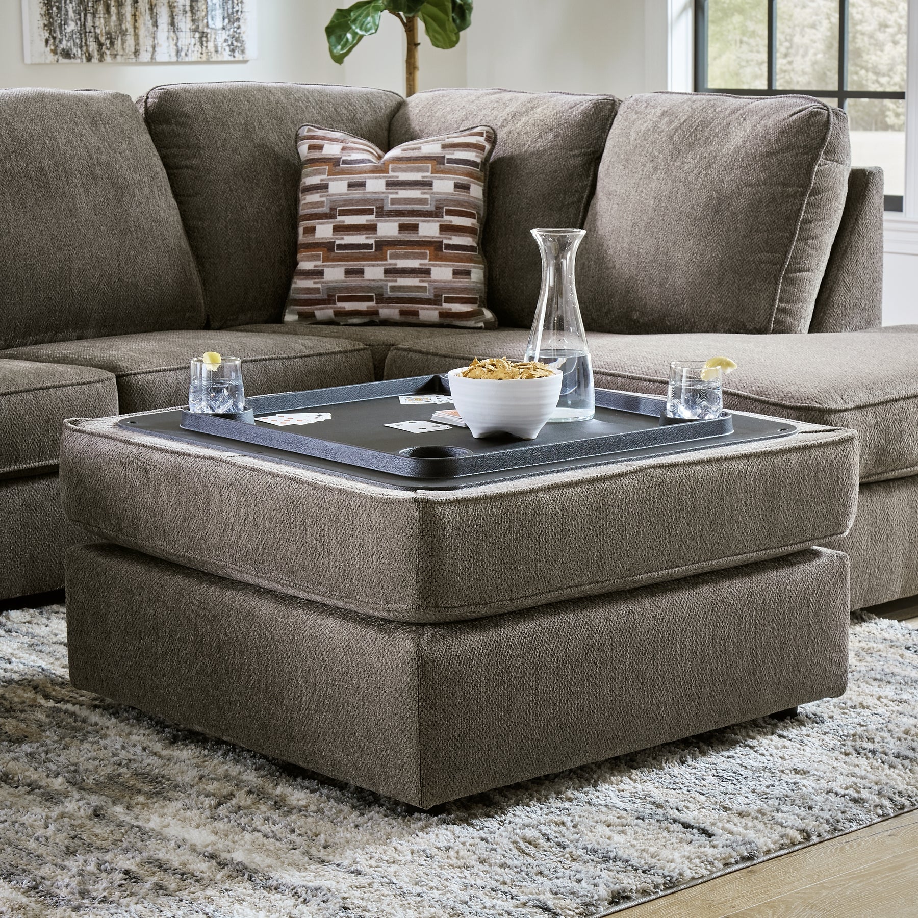 O'Phannon 2-Piece Sectional with Ottoman Rent Wise Rent To Own Jacksonville, Florida