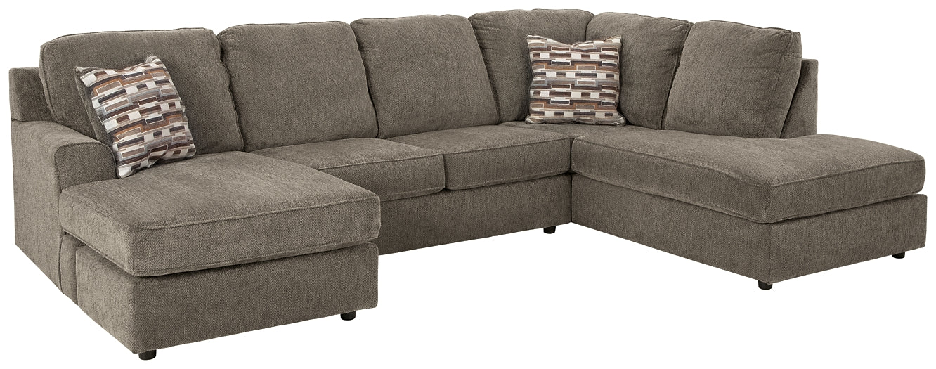 O'Phannon 2-Piece Sectional with Ottoman Rent Wise Rent To Own Jacksonville, Florida