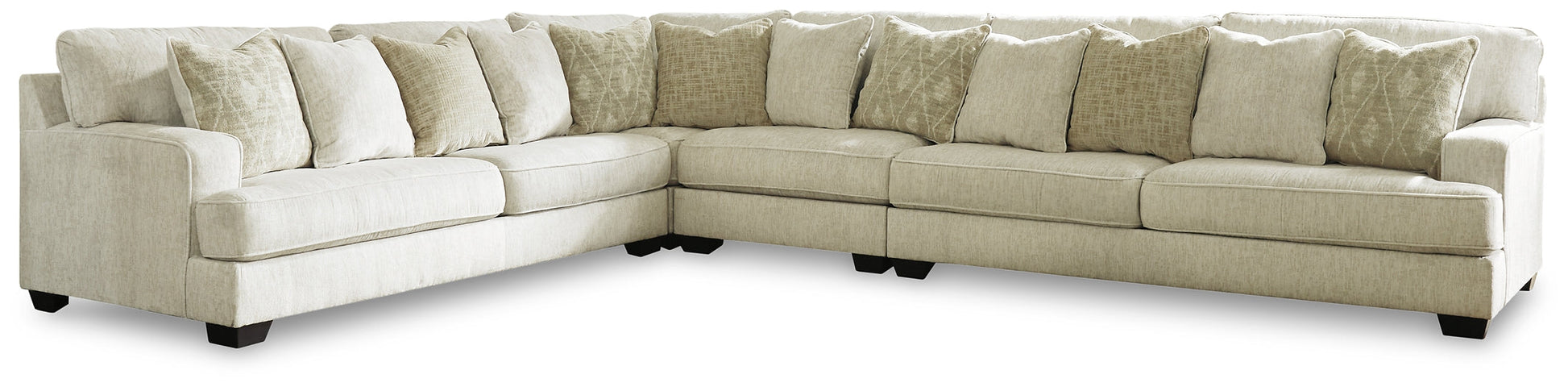 Rawcliffe 4-Piece Sectional with Ottoman Rent Wise Rent To Own Jacksonville, Florida