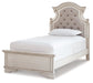 Realyn Twin Panel Bed with Mirrored Dresser Rent Wise Rent To Own Jacksonville, Florida