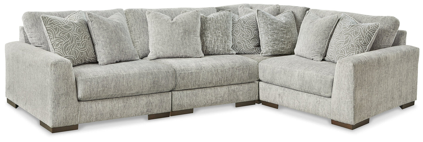 Regent Park 4-Piece Sectional with Ottoman Rent Wise Rent To Own Jacksonville, Florida