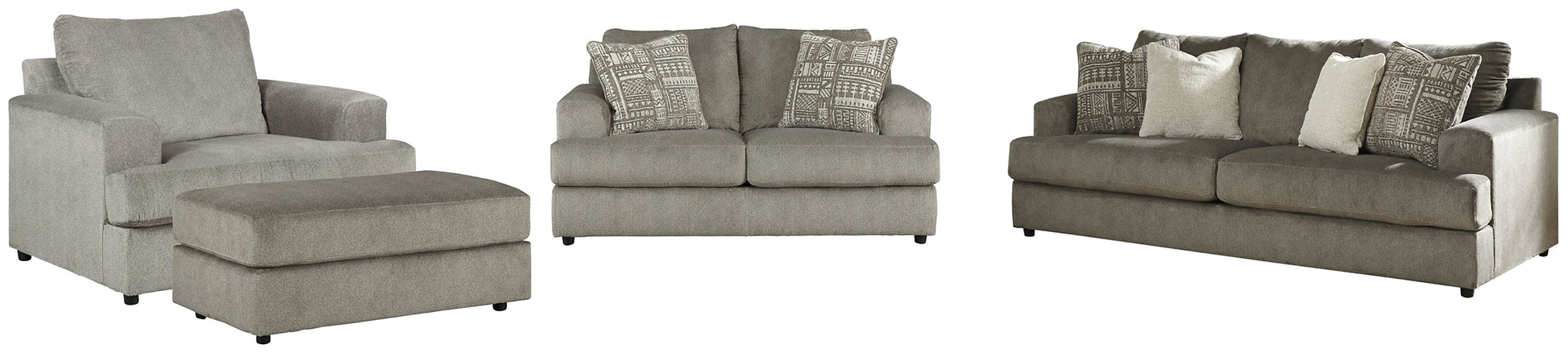 Soletren Sofa, Loveseat, Chair and Ottoman Rent Wise Rent To Own Jacksonville, Florida