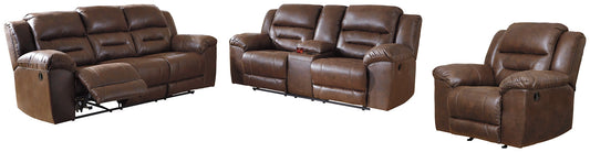 Stoneland Sofa, Loveseat and Recliner Rent Wise Rent To Own Jacksonville, Florida